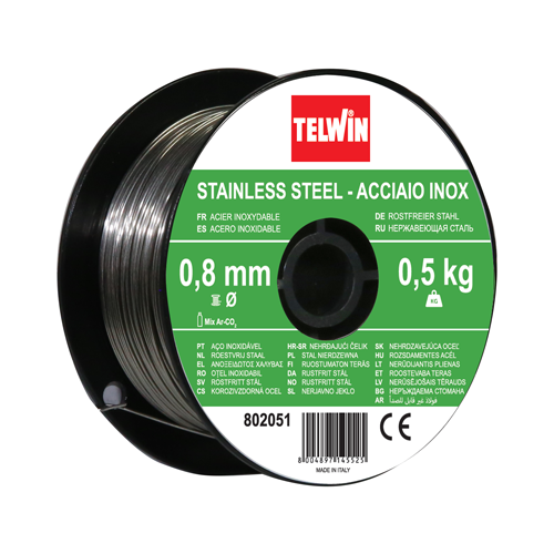 Bobine de Fio Aço Inox Ø0,8mm 500g TELWIN